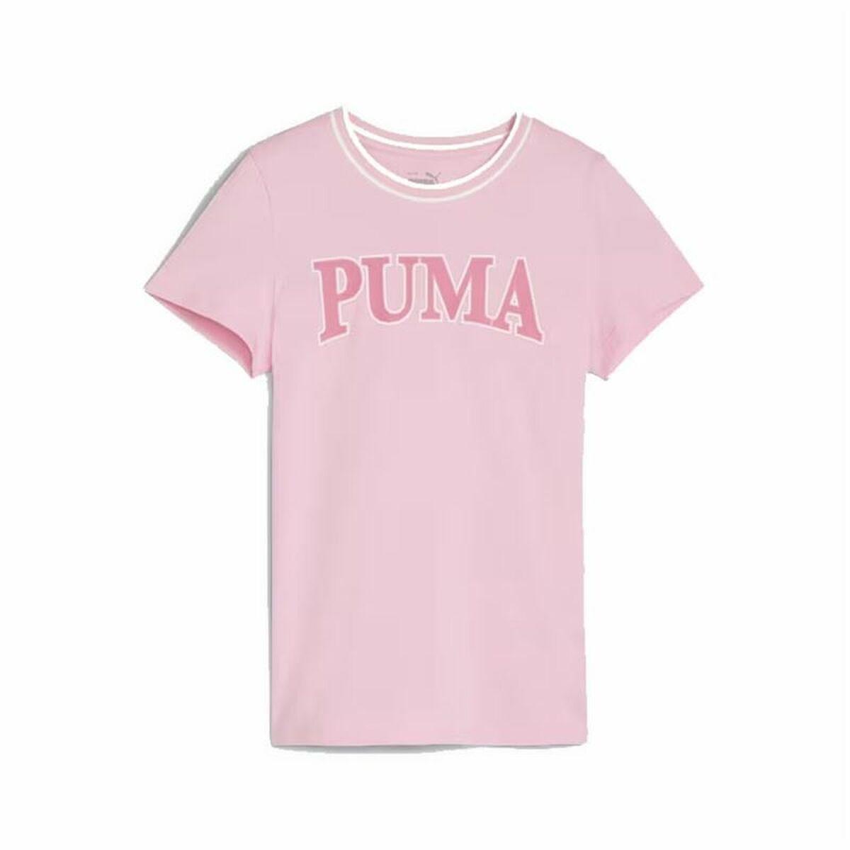 Puma Squad kortærmet T-shirt til børn, pink (13-14 år) billede