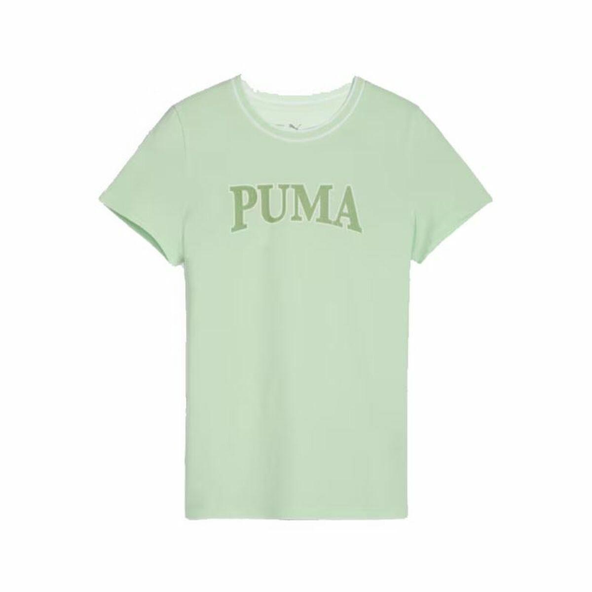 Puma Squad kortærmet T-shirt til børn - limegrøn (9-10 år)