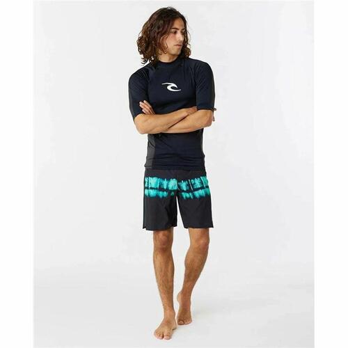 Kortærmet T-shirt til Mænd Rip Curl Waves pf Sort M