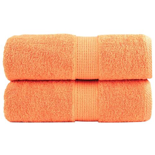 Gæstehåndklæder SOLUND 2 stk. Premium 30x50 cm 600 g/m2 orange