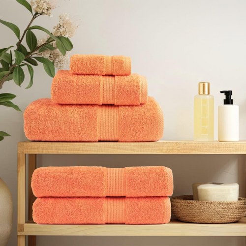 Gæstehåndklæder SOLUND - 10 stk. 30×50 cm, 600 g/m² - orange