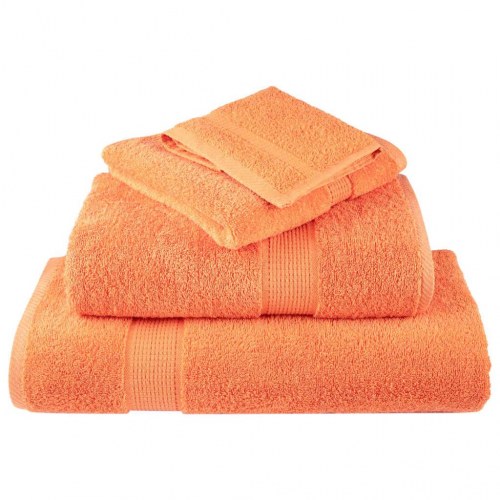 Gæstehåndklæder SOLUND - 10 stk. 30×50 cm, 600 g/m² - orange