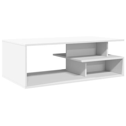 Sofabord 102x55x35 cm konstrueret træ hvid