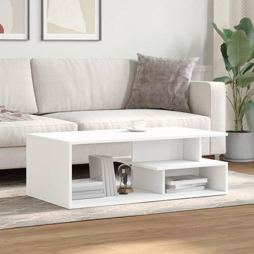 Sofabord 102x55x35 cm konstrueret træ hvid