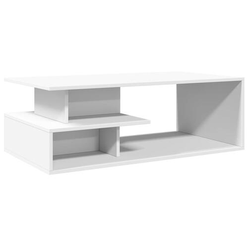 Sofabord 102x55x35 cm konstrueret træ hvid