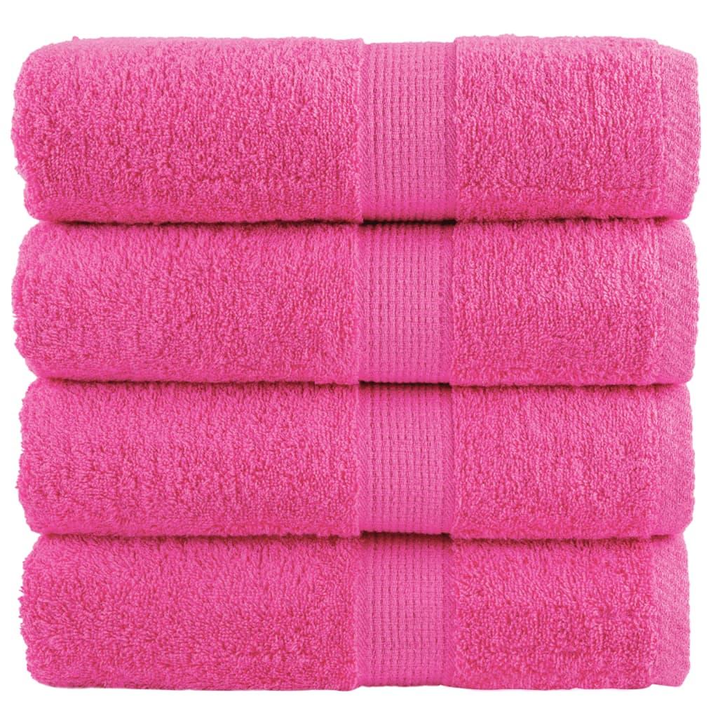 Håndklæder SOLUND 4 stk. Premium 30x30 cm 600 g/m2 pink