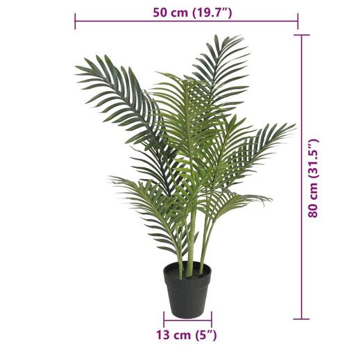Kunstig palme 80 cm PP grøn