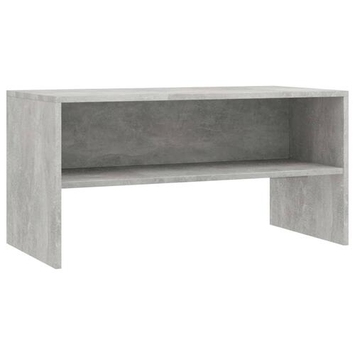 Tv-bord 80x40x40 cm konstrueret træ betongrå