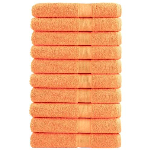 Saunahåndklæder SOLUND 10 stk. Premium 80x200 cm 600g/m2 orange