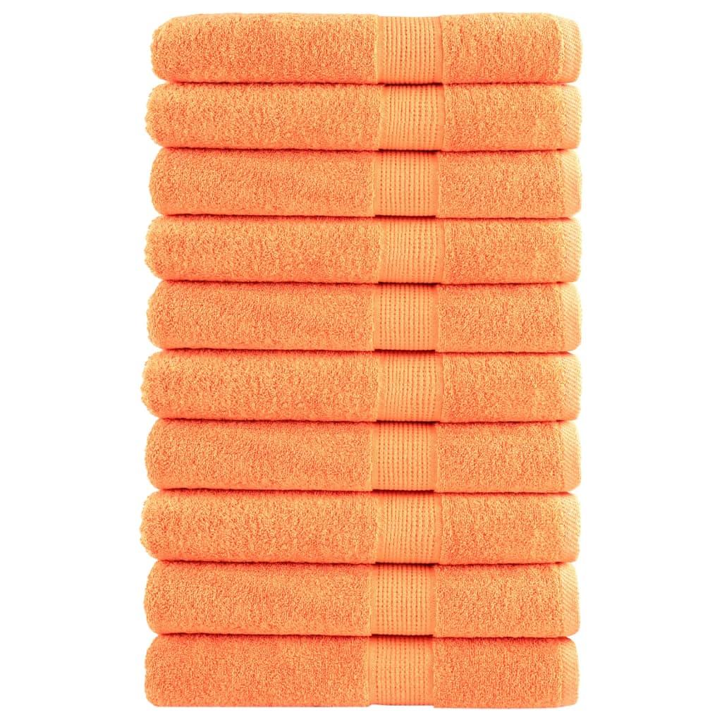 Saunahåndklæder SOLUND 10 stk. Premium 80x200 cm 600g/m2 orange