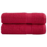 Badehåndklæder 2 stk. Premium 100x150 cm 100 % bomuld grøn