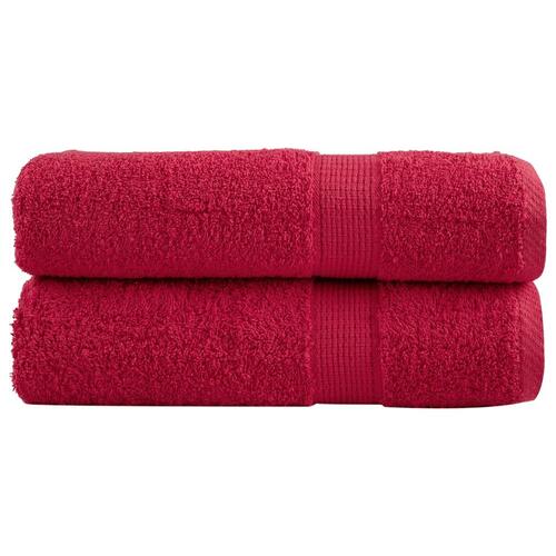 Badehåndklæder 2 stk. Premium 100x150 cm 100 % bomuld grøn