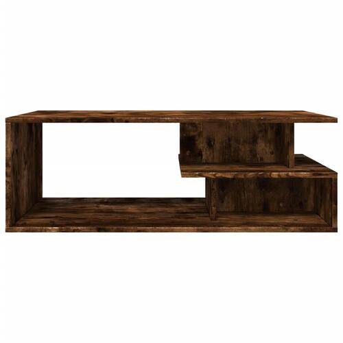 Sofabord 102x55x35 cm konstrueret træ røget egetræsfarve