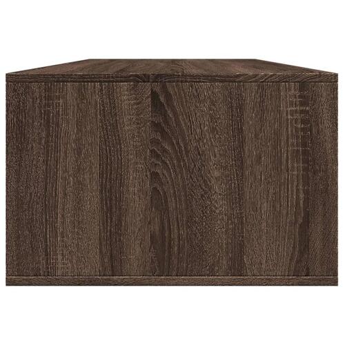 Sofabord 102x55x35 cm konstrueret træ brun egetræsfarve