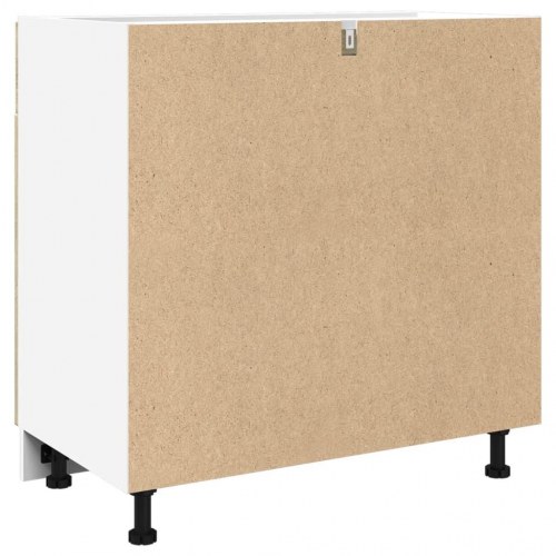 Skuffe-underskab Lyon - Sonoma eg 80×46×81,5 cm, konstrueret træ
