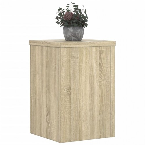 Plantestativer - 2 stk. 20×20×30 cm i konstrueret træ, sonoma-eg