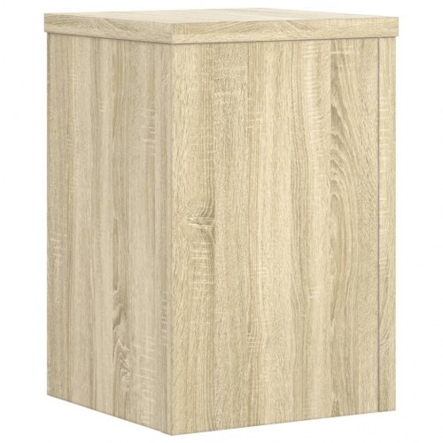 Plantestativer - 2 stk. 20×20×30 cm i konstrueret træ, sonoma-eg