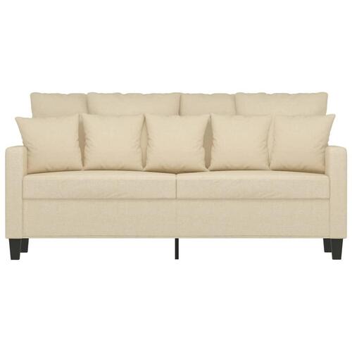 2-personers sofa 140 cm stof cremefarvet