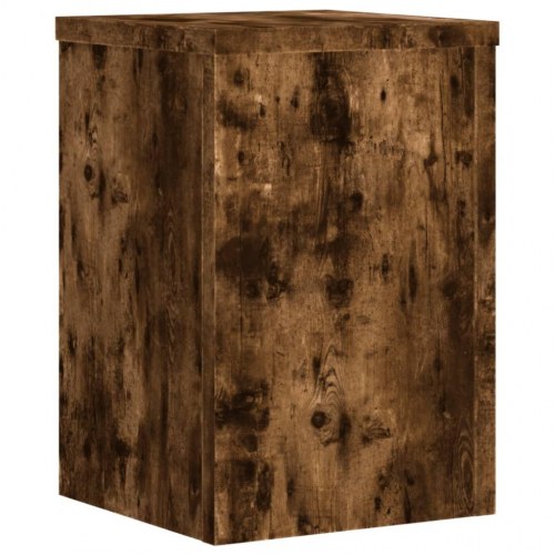 Plantestativer - 2 stk. 20×20×30 cm i konstrueret træ, røget eg