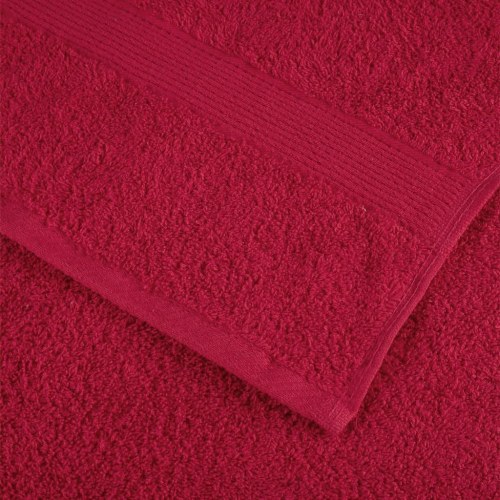 Gæstehåndklæder SOLUND 10 stk. Premium 30x50 cm 600 g/m2 rød