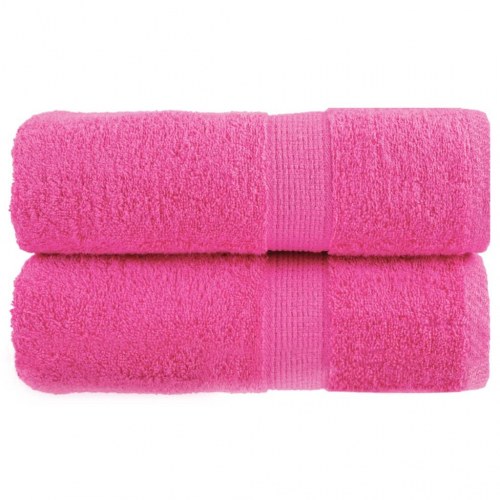 Gæstehåndklæder SOLUND - 2 stk. 30×50 cm, 600 g/m², pink