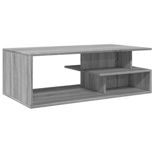 Sofabord 102x55x35 cm konstrueret træ grå sonoma-eg
