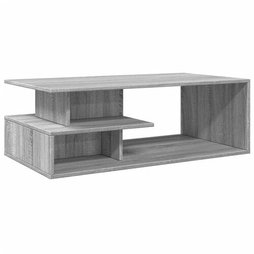 Sofabord 102x55x35 cm konstrueret træ grå sonoma-eg