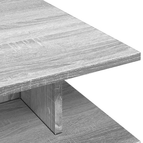 Sofabord 102x55x35 cm konstrueret træ grå sonoma-eg