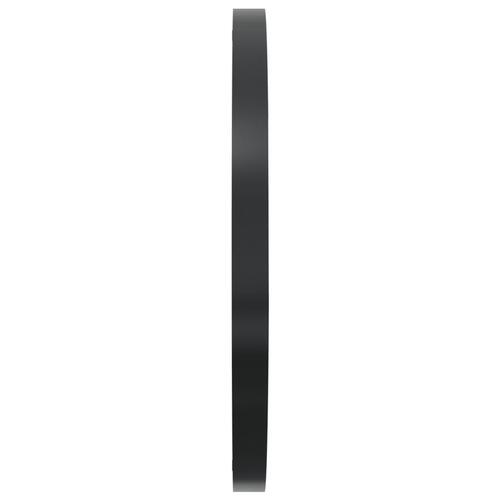 Vægur Ø35 cm jern og egetræ brun