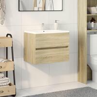 Vaskeskab 60x38,5x45 cm spånplade sonoma-eg