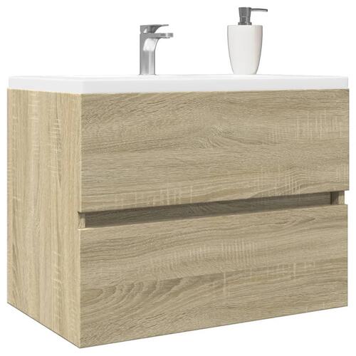 Vaskeskab 60x38,5x45 cm konstrueret træ sonoma-eg