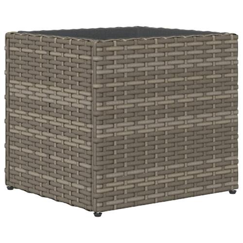 Plantekasse 36x30x32 cm polyrattan grå