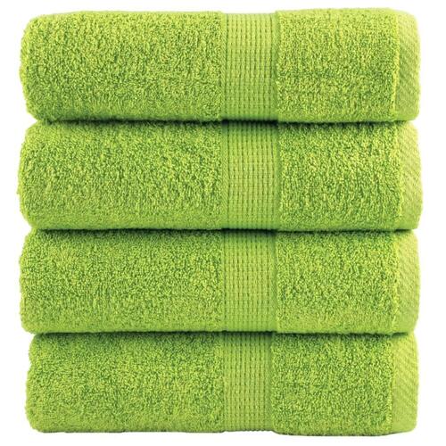 Vaskeklude 4stk. Premium 30x30cm 600 g/m2 100 % bomuld æblegrøn