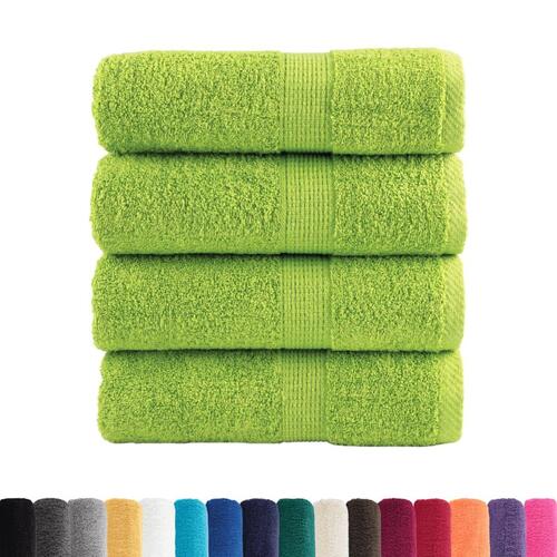 Vaskeklude 4stk. Premium 30x30cm 600 g/m2 100 % bomuld æblegrøn