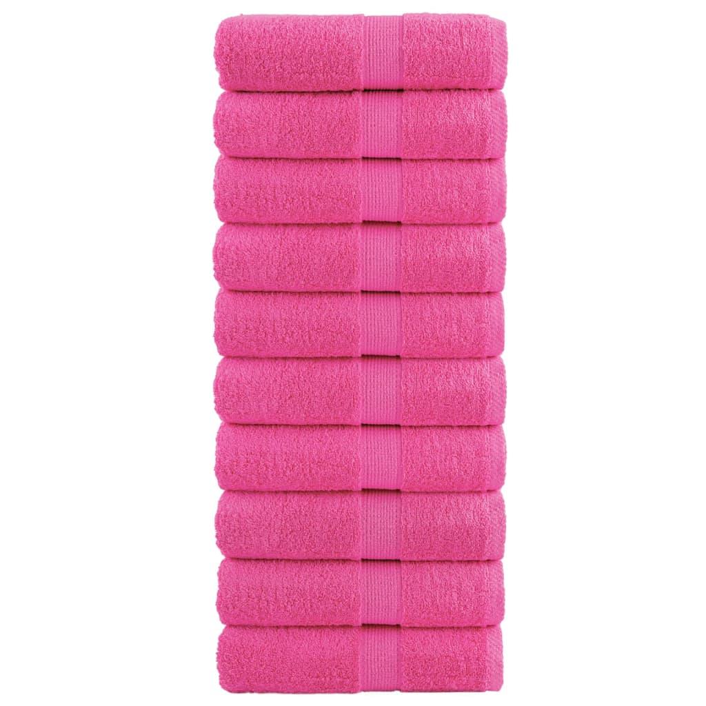 Håndklæder SOLUND 10 stk. Premium 30x30 cm 600 g/m2 pink billede