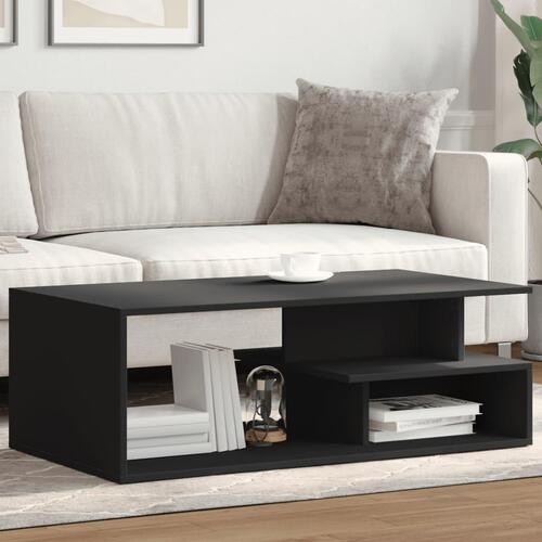 Sofabord 102x55x35 cm konstrueret træ sort
