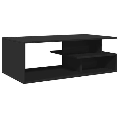 Sofabord 102x55x35 cm konstrueret træ sort