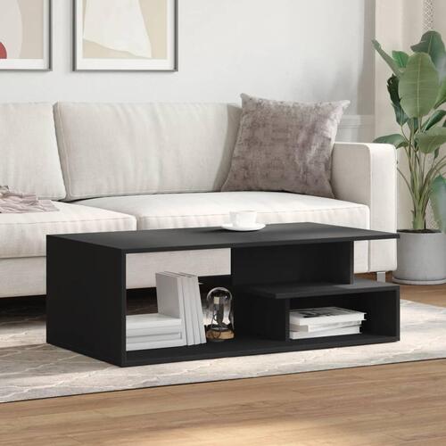 Sofabord 102x55x35 cm konstrueret træ sort