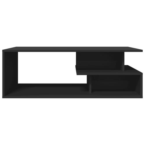 Sofabord 102x55x35 cm konstrueret træ sort