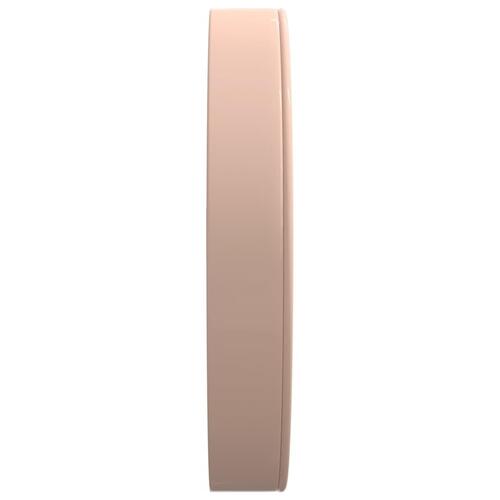 Vægur Ø29,5 cm polystyren og glas guldfarvet og hvid