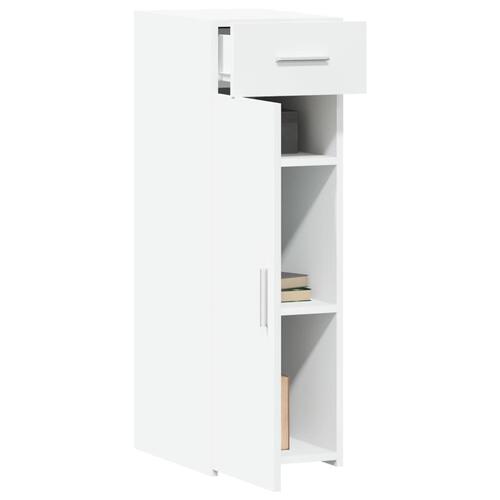 Reol 30x42,5x93 cm konstrueret træ hvid