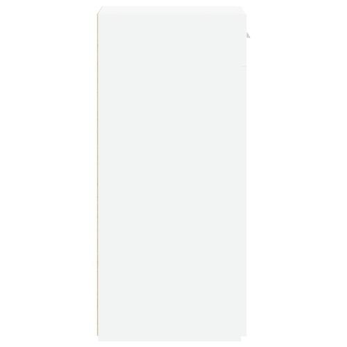 Reol 30x42,5x93 cm konstrueret træ hvid