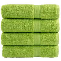 Badehåndklæder 4 stk. Premium 100x150 cm 100 % bomuld grøn