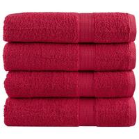 Badehåndklæder 4 stk. Premium 100x150 cm 100 % bomuld grøn