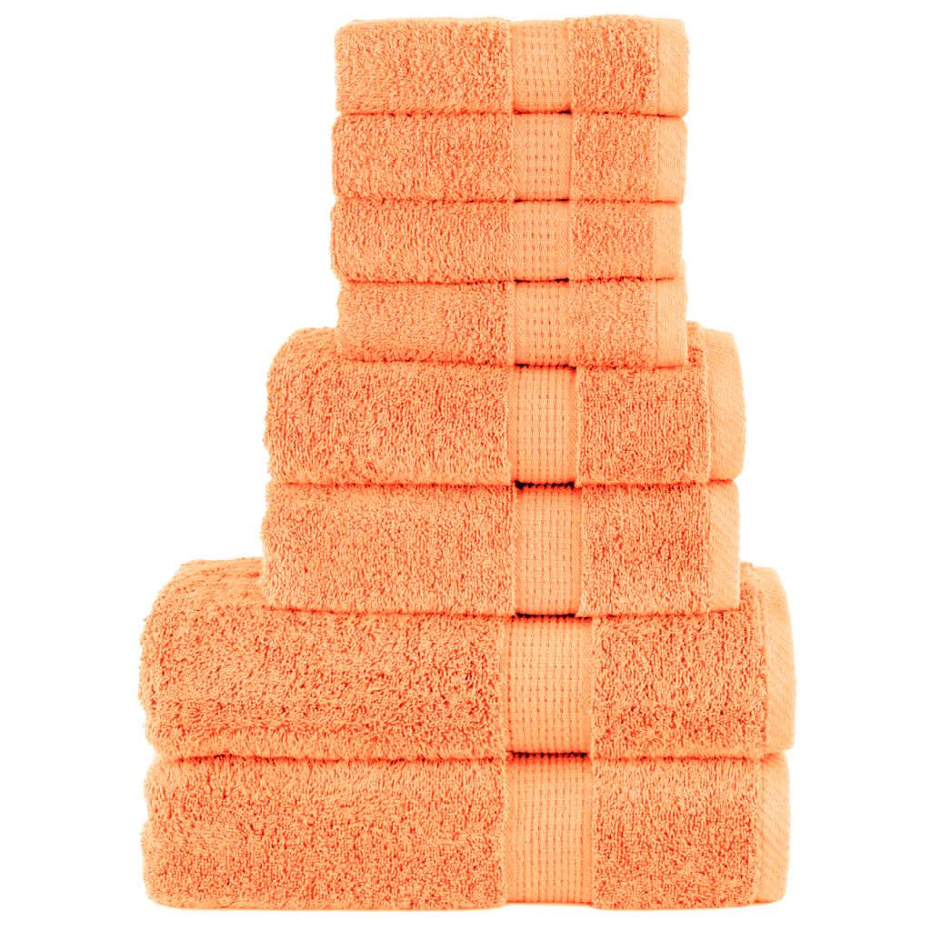Håndklæder 8 stk. Premium SOLUND 600 g/m2 orange