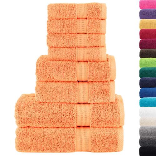 Håndklæder 8 stk. Premium SOLUND 600 g/m2 orange