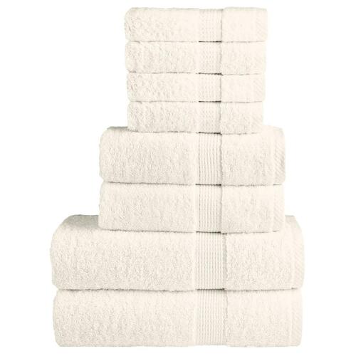 Håndklæder 8 stk. Premium SOLUND 600 g/m2 creme
