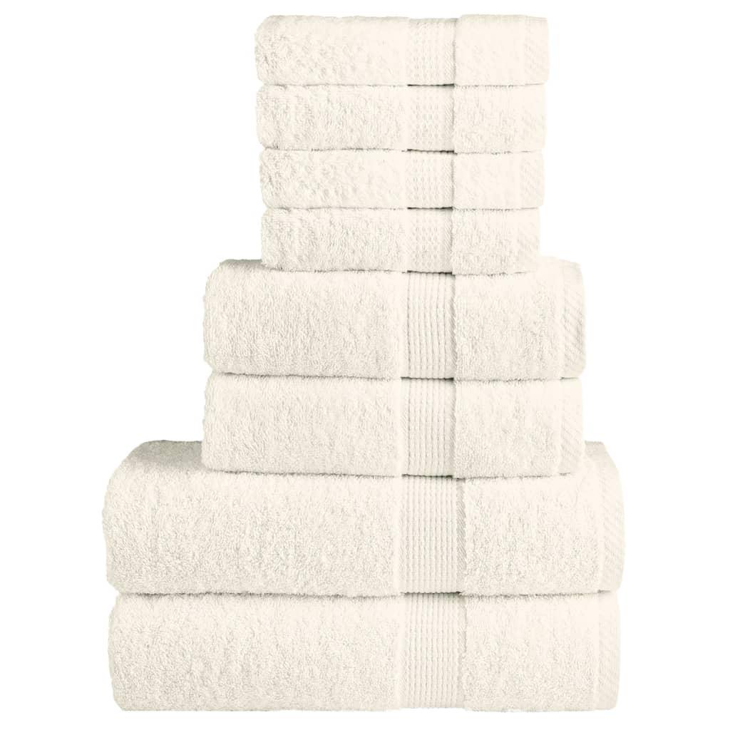 Håndklæder 8 stk. Premium SOLUND 600 g/m2 creme