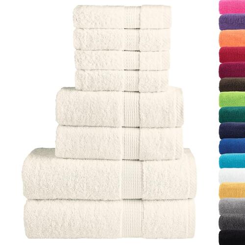 Håndklæder 8 stk. Premium SOLUND 600 g/m2 creme