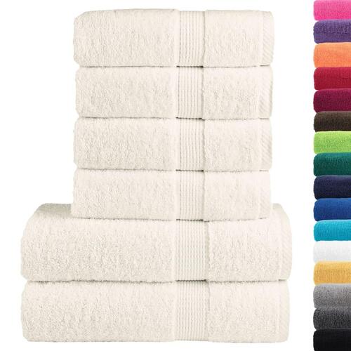 Håndklæder 6 stk. Premium SOLUND 600 g/m2 creme